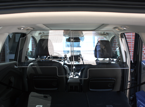 Covid19 Schutzscheibe Abbildung für Ford Kuga