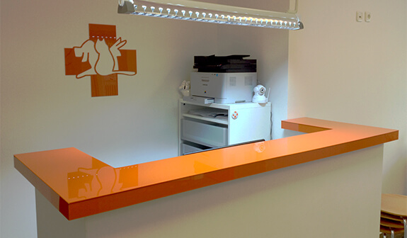 Tresenverkleidung aus Plexiglas